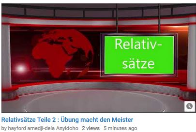Relativsätze Übung